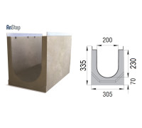Лоток бетонный ЛВК М Light 200 № 5/0